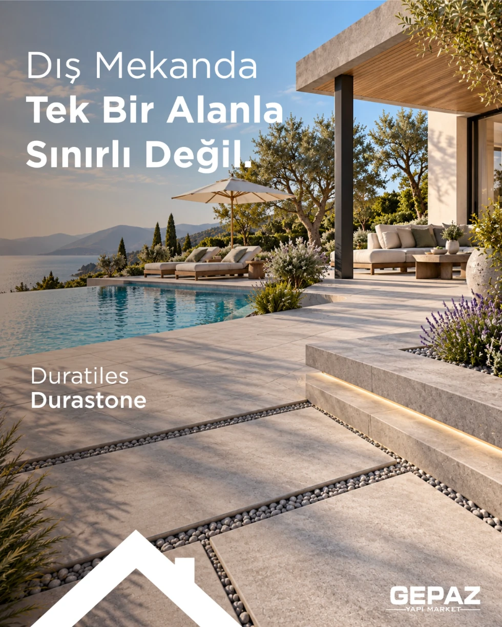 Duratiles Durastone havuz çevresi karosu