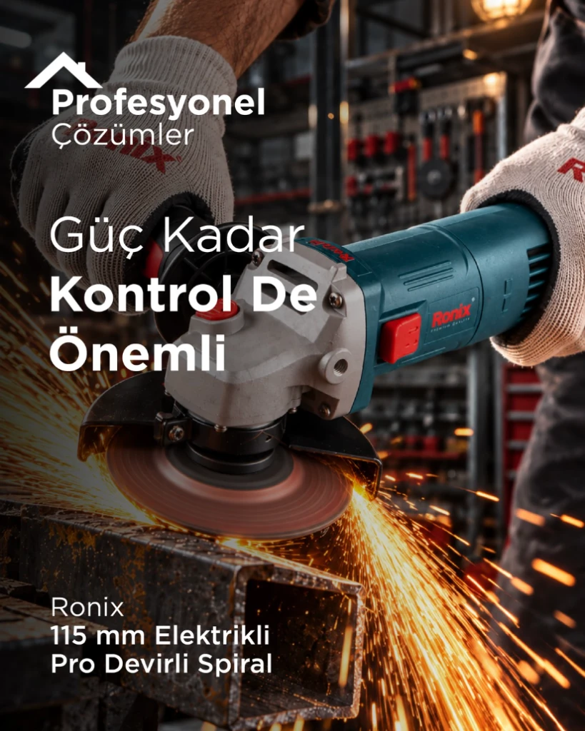 Ronix 115 mm devirli taşlama