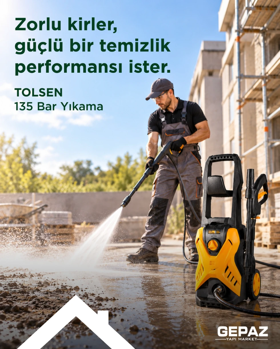 Tolsen 135 bar basınçlı yıkama
